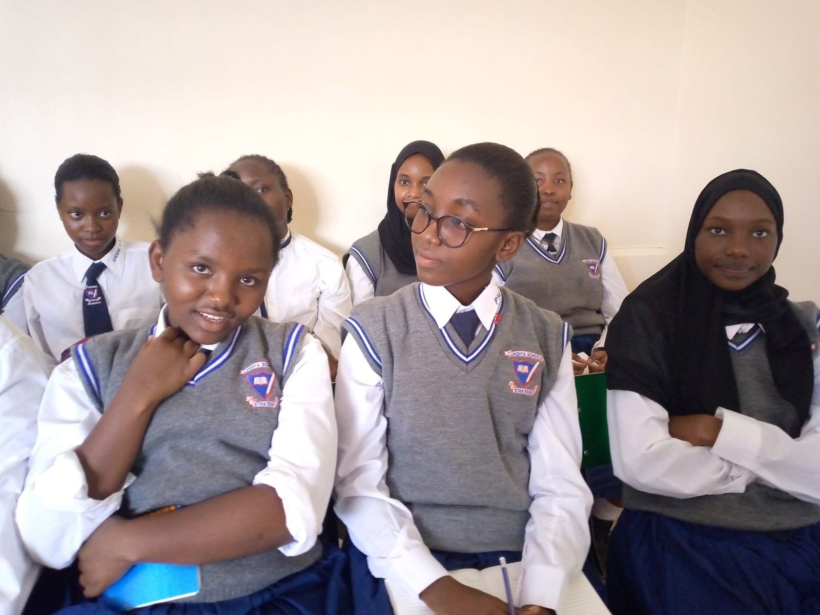 Lukenya Girls learners in uniform during a lesson